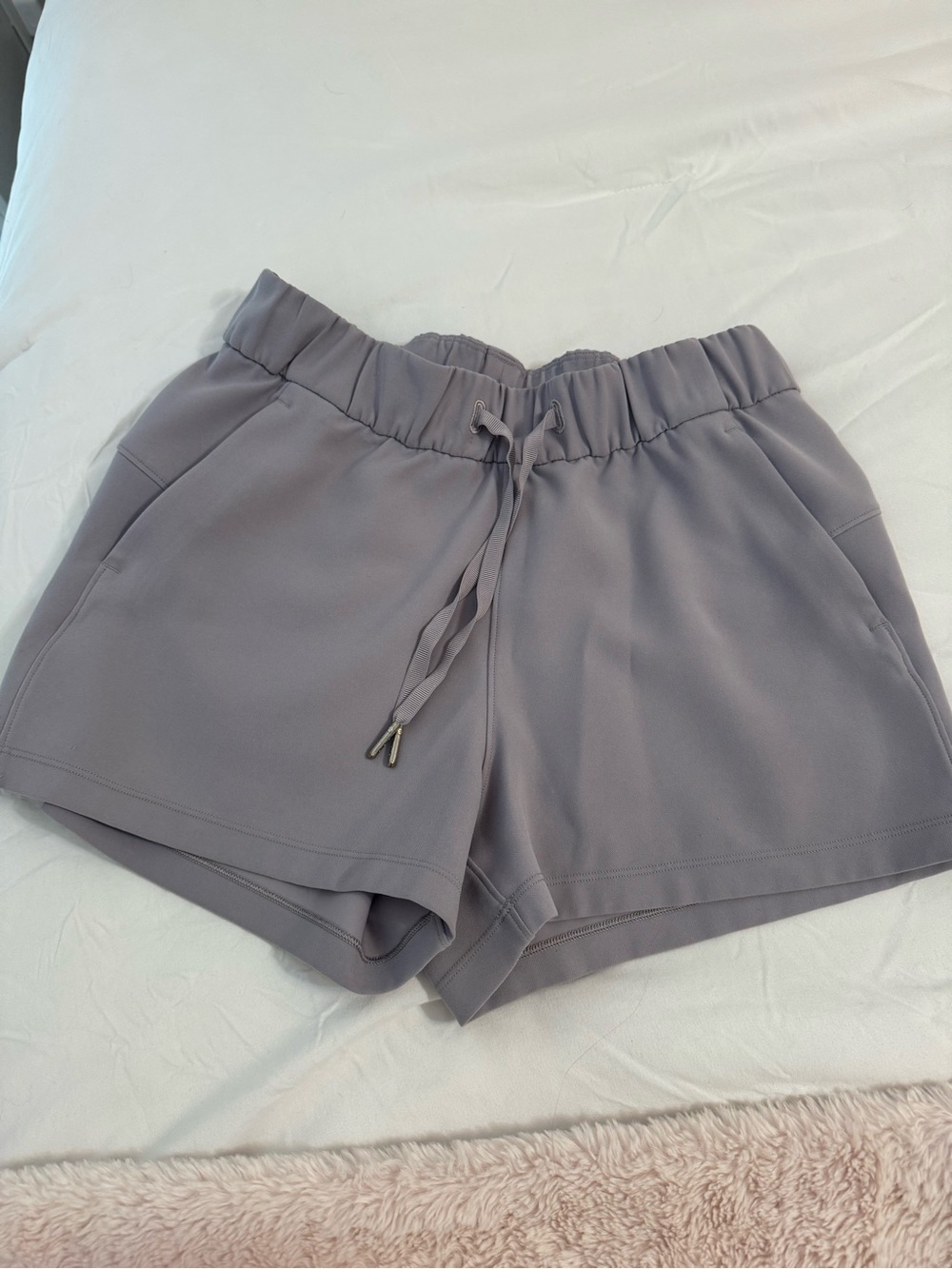 lululemon athletica Women's Gray Athletic Drawstring Shorts